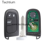 433Mhz 4A chip FCC:GQ4-54T keyless 3 button remote key for Dodge,Ram 2013-2017,Jeep 2014-2018